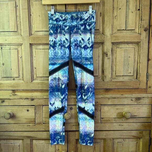 American Eagle‎ XS High-Rise Blue Leggings - Picture 1 of 10